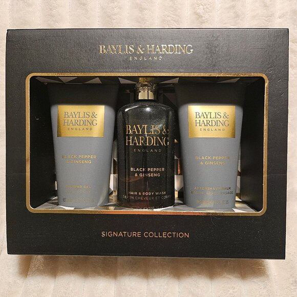 Baylis & Harding Gift Set for Men - Luxury Shower Pack - Black Pepper & Ginseng - Picture 1 of 3